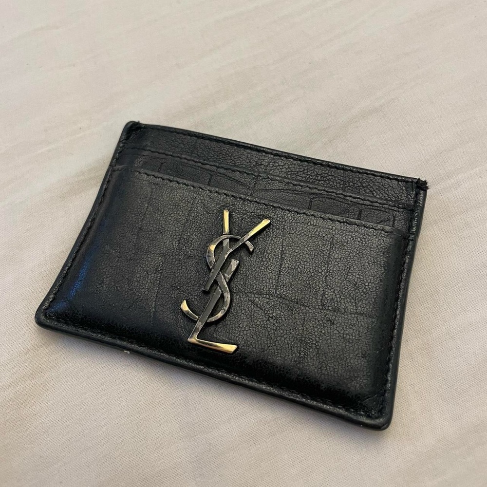 YSL leather card holder